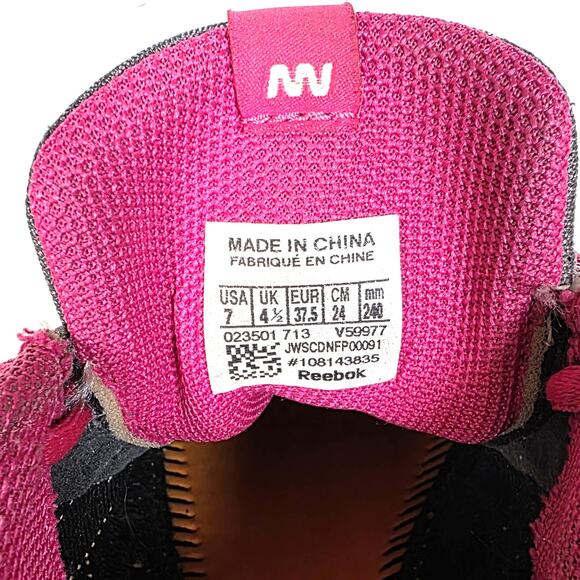 Reebok Zigtech Women's Sz 7 Running Shoes Gray Pink Orange Crossfit No Insole - Picture 12 of 12